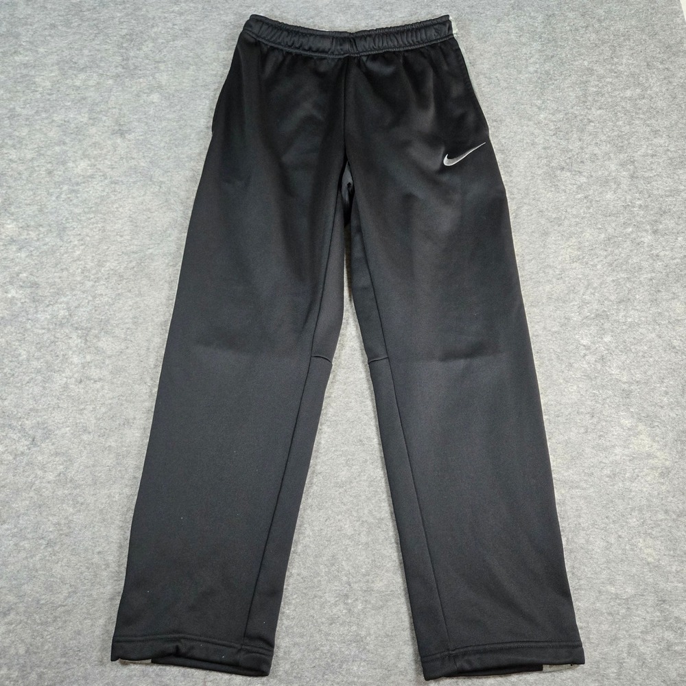 Nike Mens Black Therma-FIT Side Stripe Athletic Sweatpants M